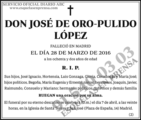 José de Oro-Pulido López